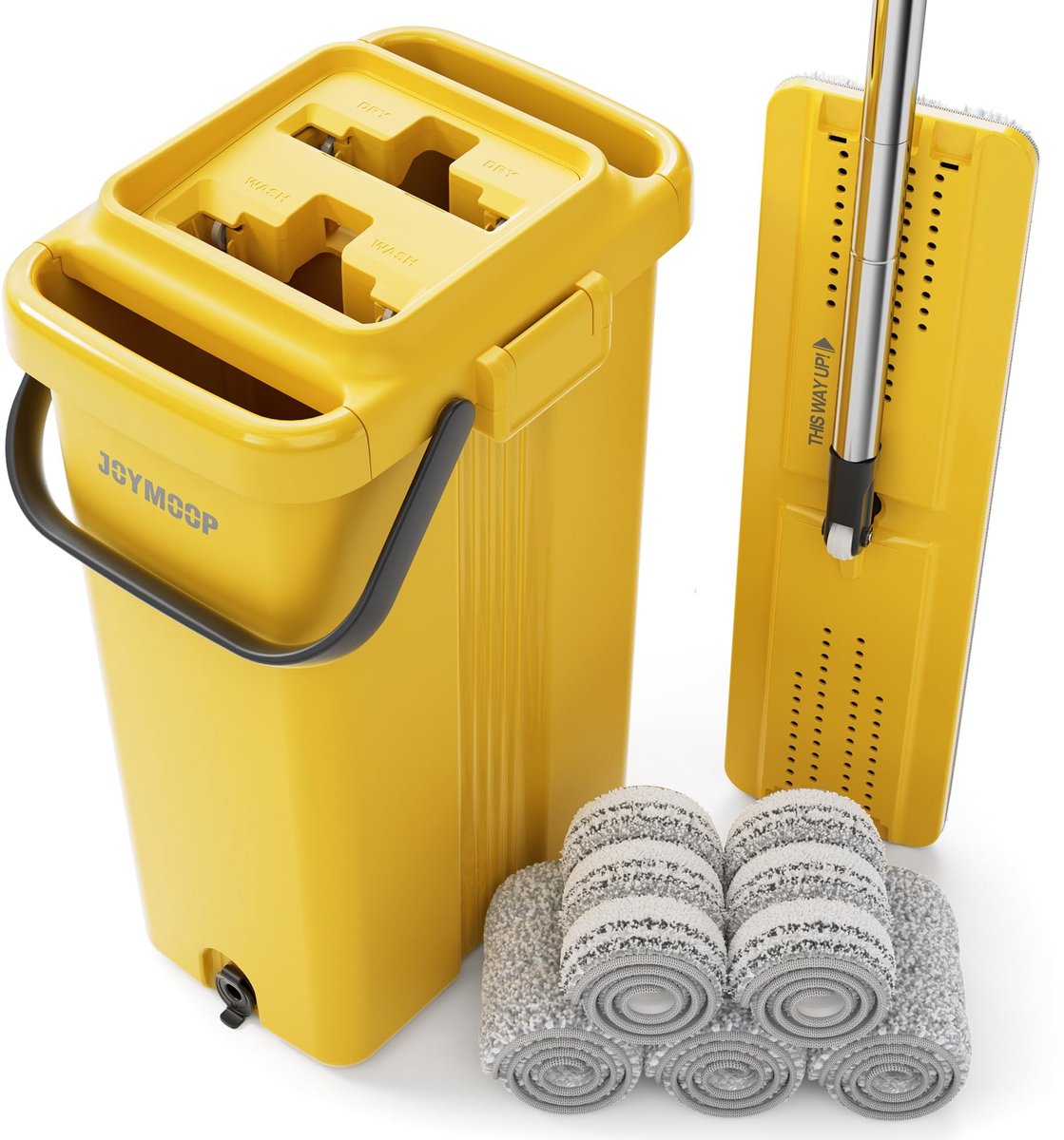 SolidKeus - Professionele Mop en Emmer Set met Grote Capaciteit