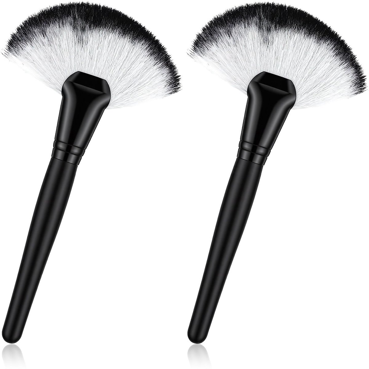 SolidKeus - Set van 2 Fluffy Ventilat Make-up Brushes voor het Gezicht