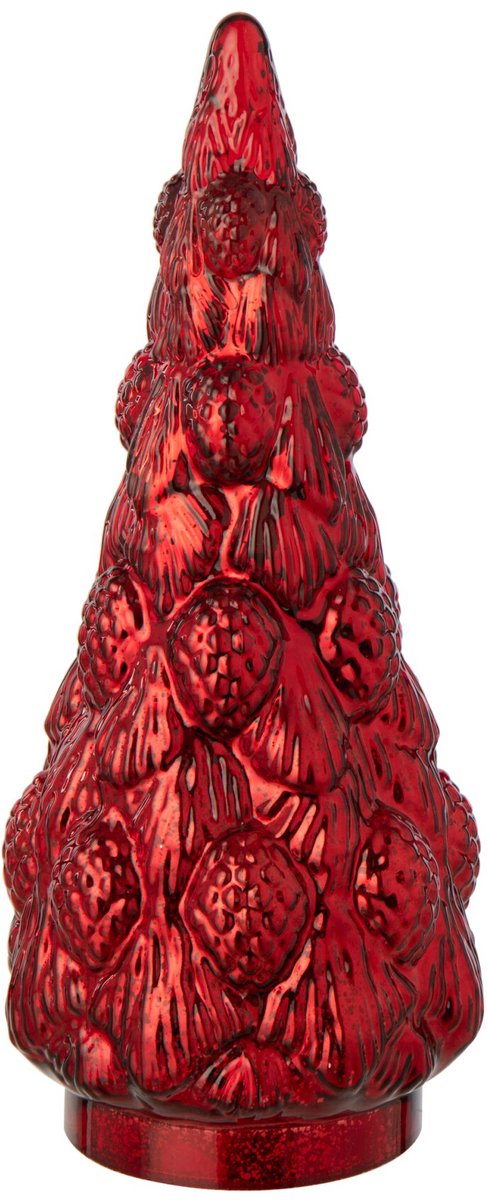J-Line kerstboom - glas - rood