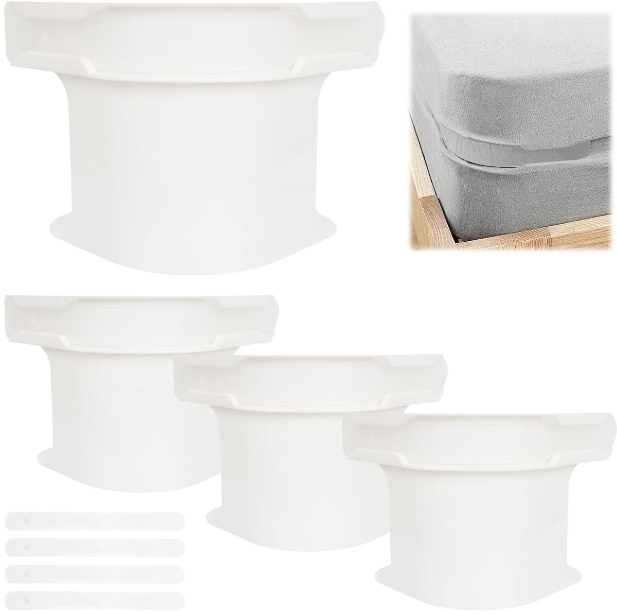 SolidKeus - Set van 4 Fitted Paint Holders voor Matras en Bed