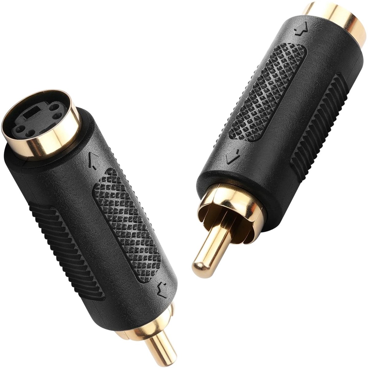 SolidKeus - S Video naar RCA Adapter 2 Pack voor Audio Systemen