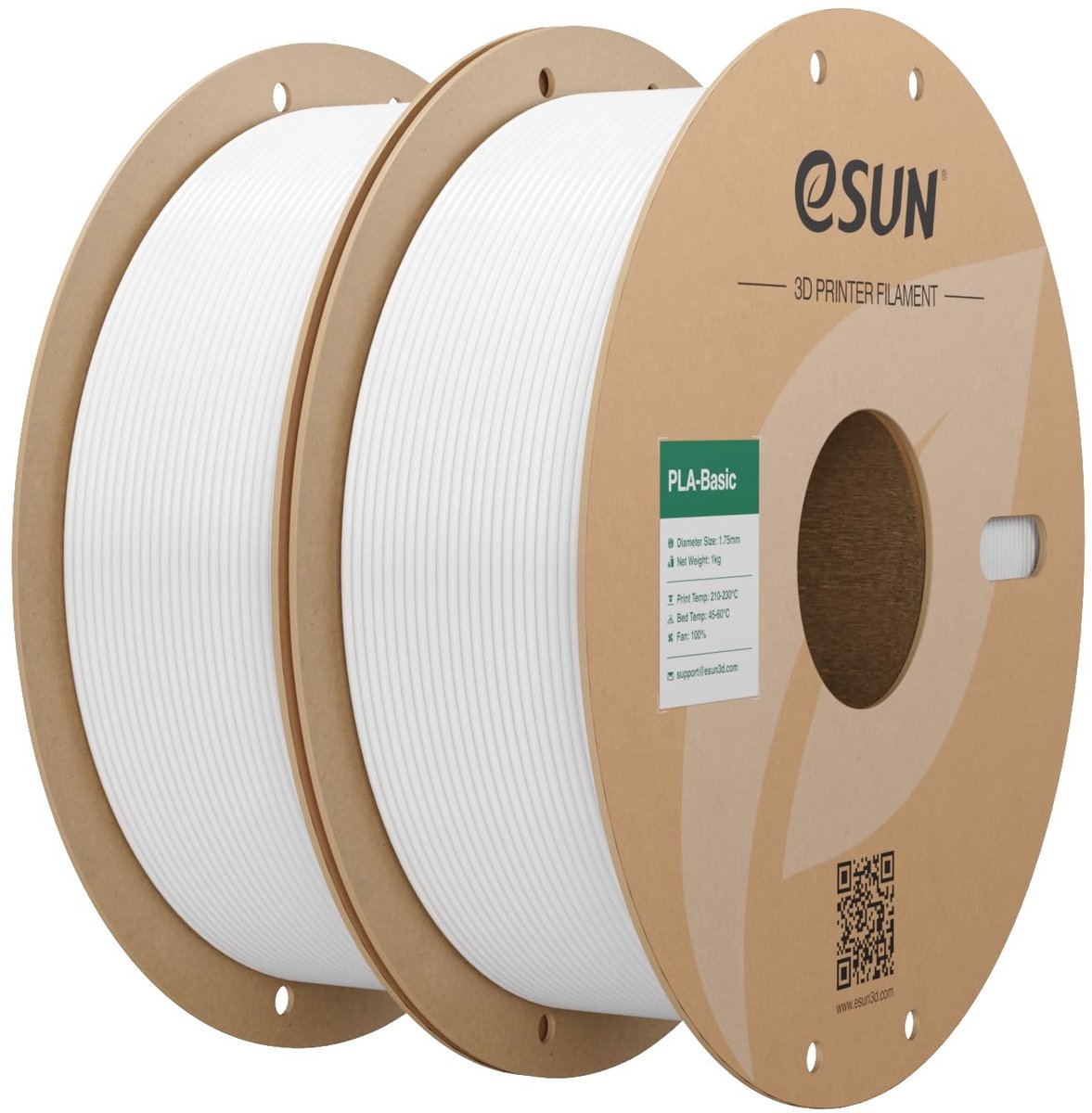 SolidKeus - PLA Basis 3D Printer Filament 2kg Cold White