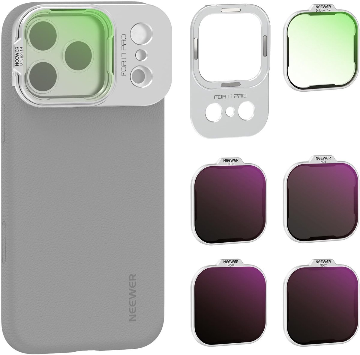 SolidKeus - ND Filter Set voor PA133 Smartphone Case met Magnetische Bevestiging