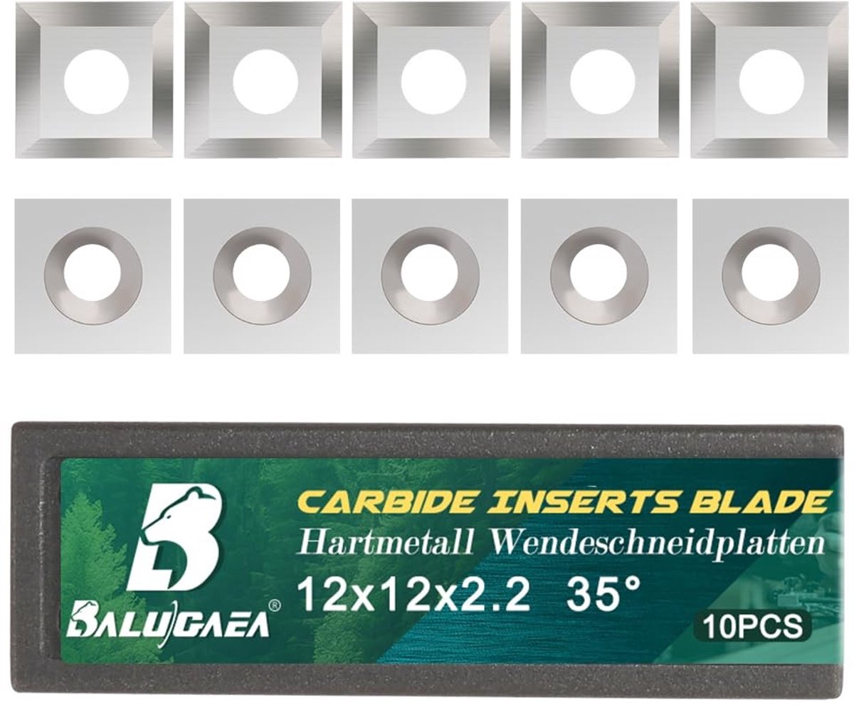 SolidKeus - Set van 10 Omkeerbare Snijkoppen voor Houtbewerking