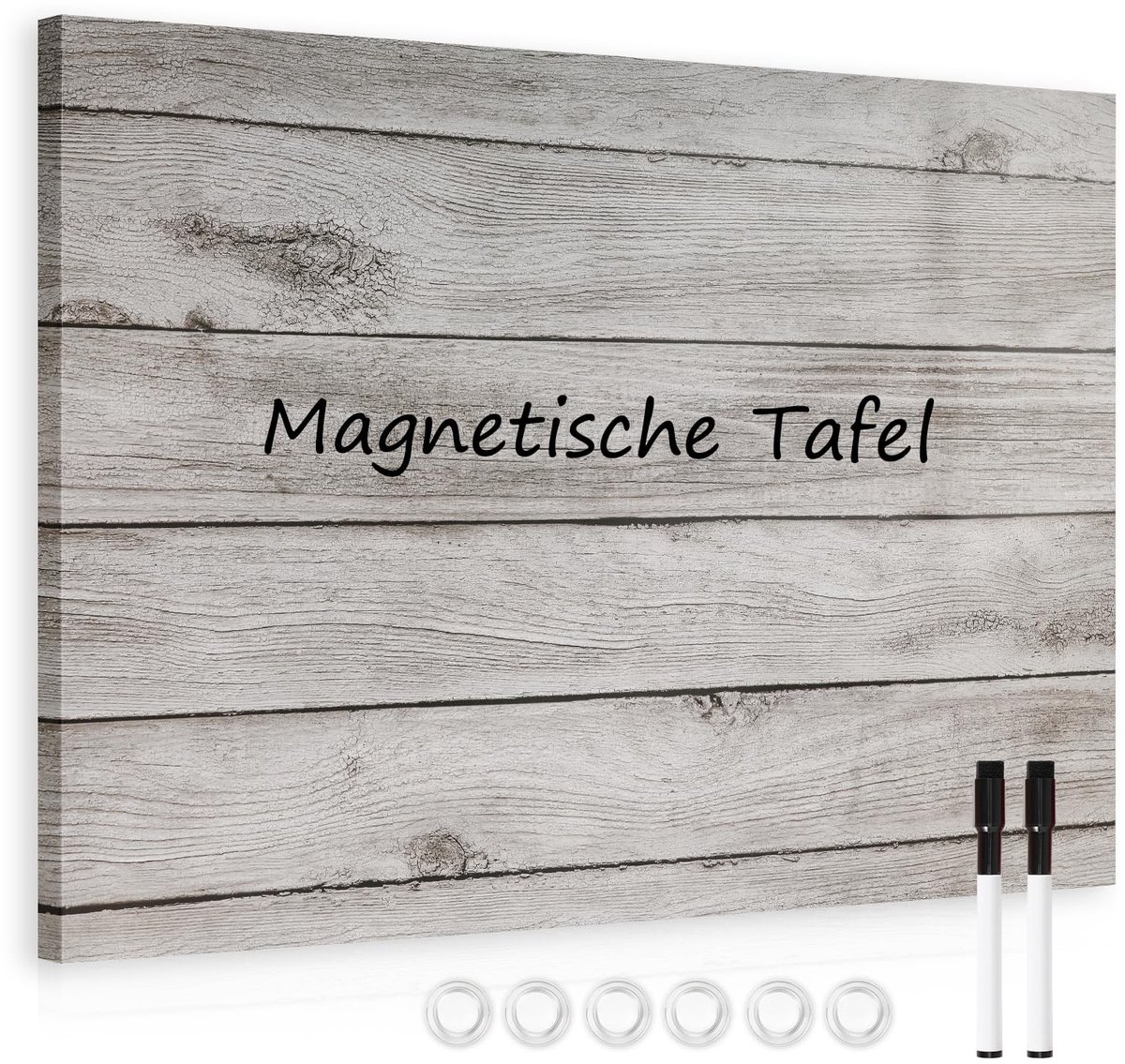 SolidKeus - Magnetisch Whiteboard 45 x 60 cm met 6 Magneten en 2 Pennen