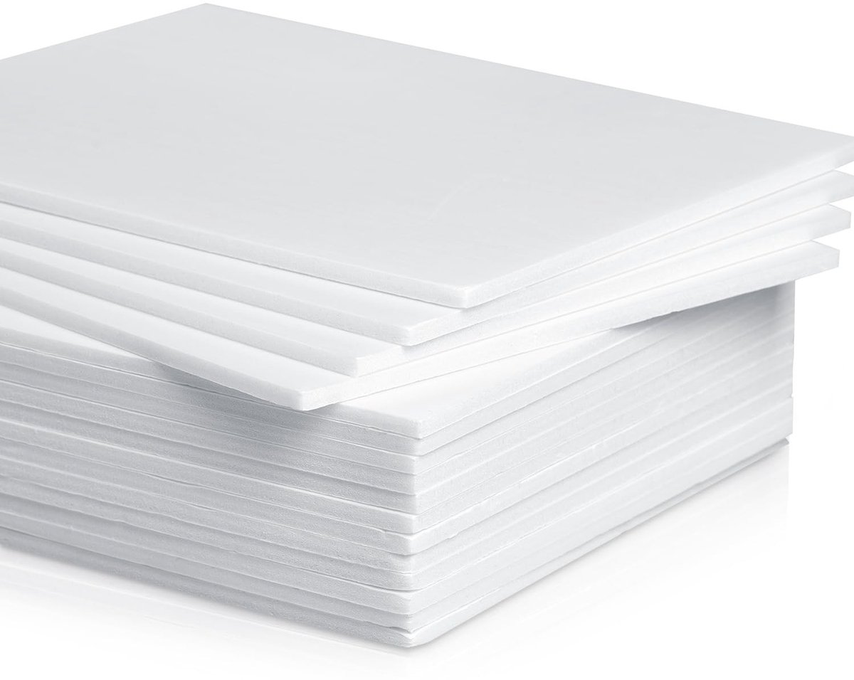 SolidKeus - Set van 16 A3 Polystyreen Foamplaten 5 mm Dikte