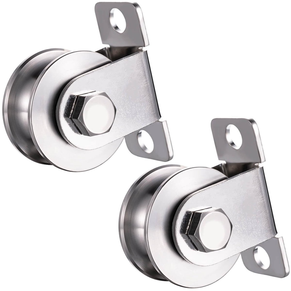 SolidKeus - 48mm Touwpulley met 2 Kogellagers | Set van 2
