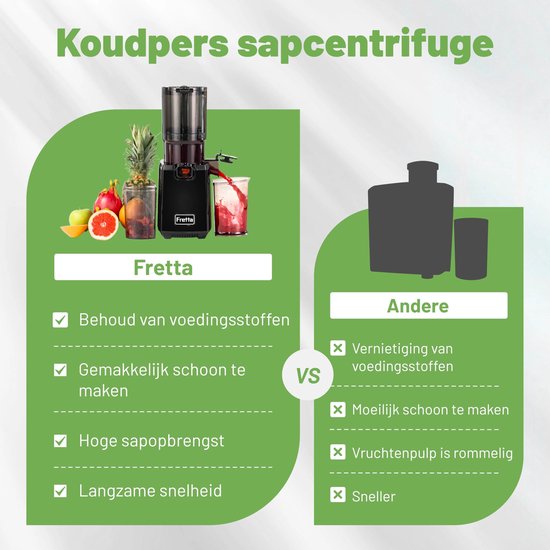 SolidKeus - Slow Juicer met 1.8 L Capaciteit en Reversiefunctie — afbeelding 2