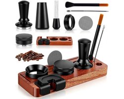 SolidKeus - 8-delige Espresso Accessoires Set met Tamper en WDT Tools