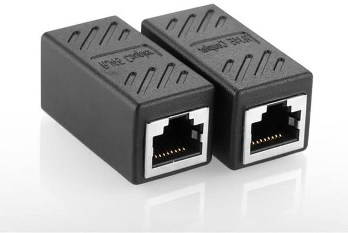 SolidKeus - 2 Stuks RJ45 Connector Coupler voor Ethernet Kabel