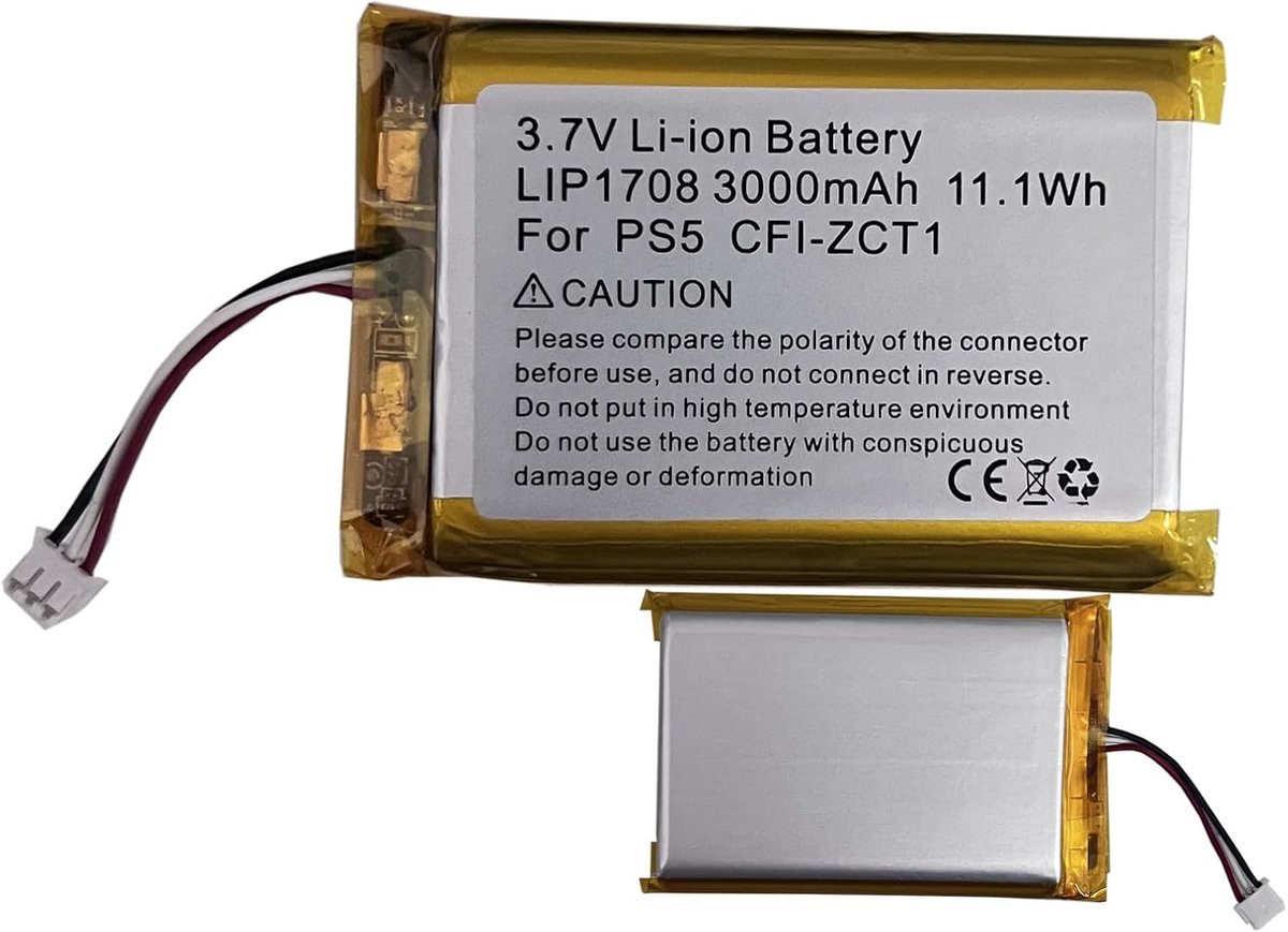 LIP1708 3000 mAh compatibel met So-ny Play-Station 5 Dualsense PS5 draadloze controller CFI-ZCT1W batterijvervanging