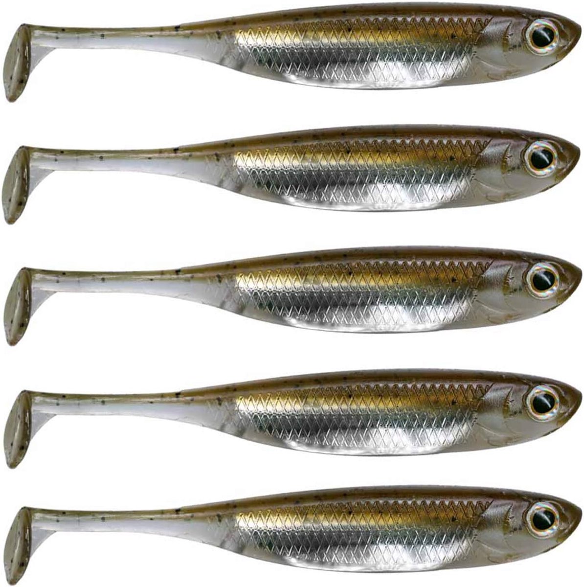 Zachte Plastic Kunstaas Paddle Staart Swimbaits Minnow Lokt Shad Aas Dropshot Lokken Snoek Vissen Lokt Baars Forel Bas 7.5Cm 8Cm 10Cm