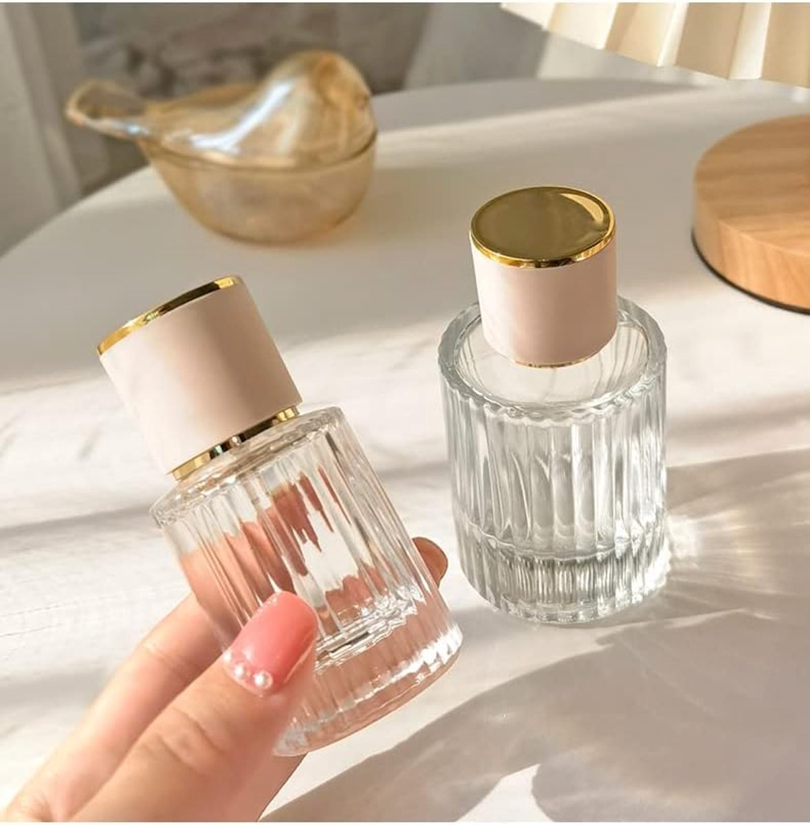 Sub-botteling 50ml Glas Spray Cosmetische Vervanging Flessen Grote Capaciteit Lege Fles (50ml)