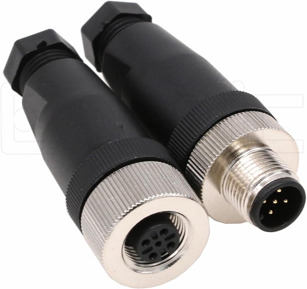 5 Pin Mannelijke & Vrouwelijke Een Code Circulaire Luchtvaart Plug Industriële Sensor Connector 60 V 4A Waterdichte Rechte 12mm Connector Plug Kabel Adapter