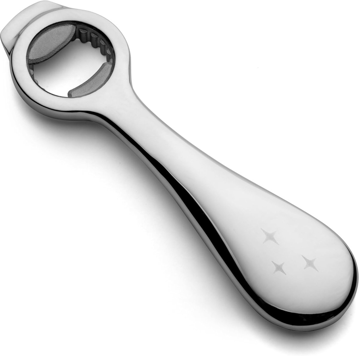 Open All-in-One Fles- en blikopener, ergonomisch ontwerp, roestvrij staal