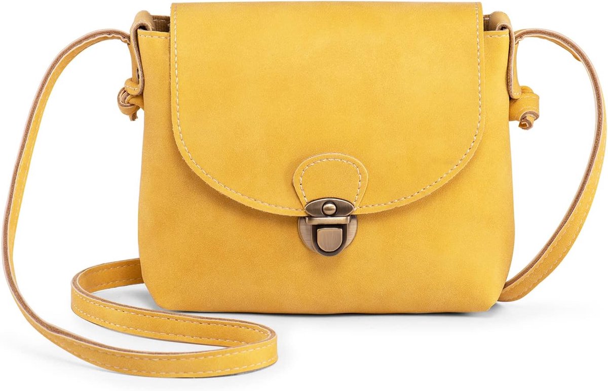 Crossbodytas voor dames met anti-diefstalvergrendeling PU-leer Vintage dames handtassen Crossbody-telefoontas Reistas kleine zijtas