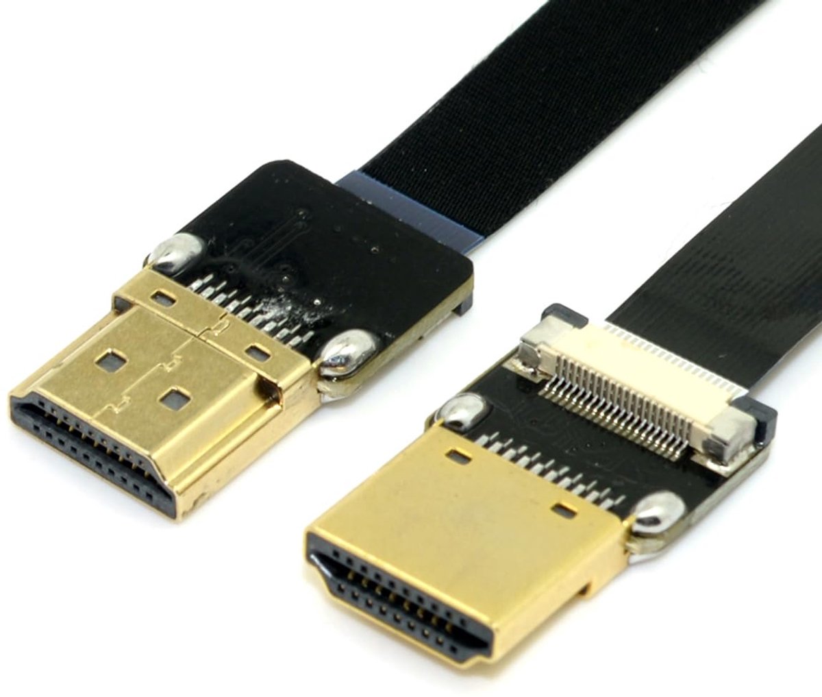 HDMI Type A mannelijk naar HDMI mannelijk HDTV FPC platte kabel 50 cm voor multicopter luchtfotografie