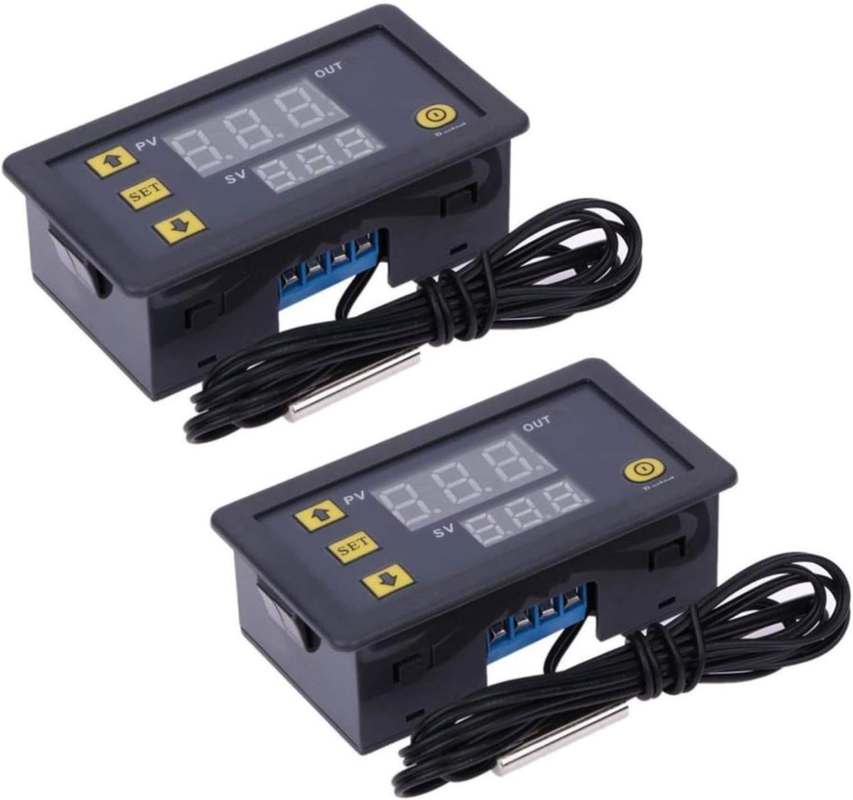 12 V 20 A W3230 LCD digitale thermostaat temperatuurregelaar meter regelaar hoge temperatuur alarm (2 stuks)