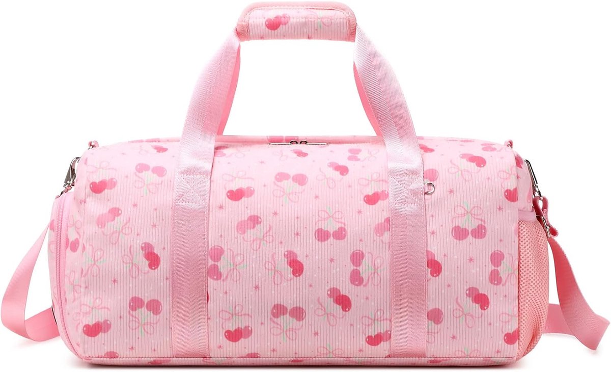 Sporttas voor kinderen, zwembadtas, dames, gymtassen, meisjes, fitnessstudio, danstassen, meisjes, plunjezakken, Paars, 18 "L * 9.75" H * 8 "W, Reistas