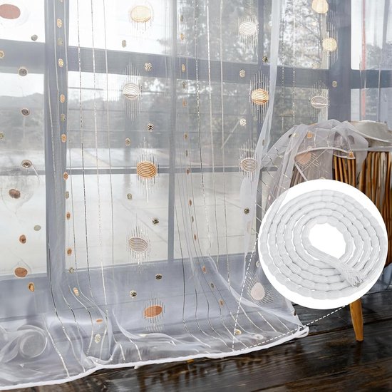 Zware Lood Tape voor Gordijnen, 180 g, 6 m Lengte, Gewichten voor Onderkant Gordijnen, Ideaal voor Lichtgewicht en Buiten Gordijnen — afbeelding 2
