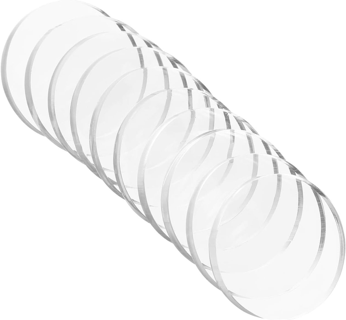 Set van 10 Transparante Zuignappen voor Glasplaten, Schokabsorberende Pads en Antislip Rubber Voeten voor Kantoor- en Thuisinrichting, Ideaal voor Meubels en Decoratie