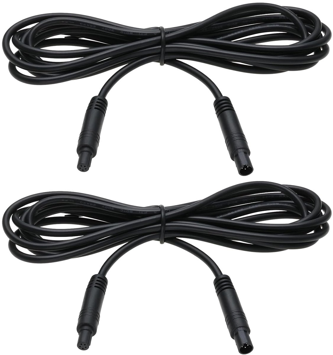 SnelShoppen - 2 Stuks 5 Pin 2M Dash Cam Verlengkabel Man naar Vrouw Auto Camera Adapter Kabel voor Voertuig Achteruitrijcamera Video Signaal Monitorin