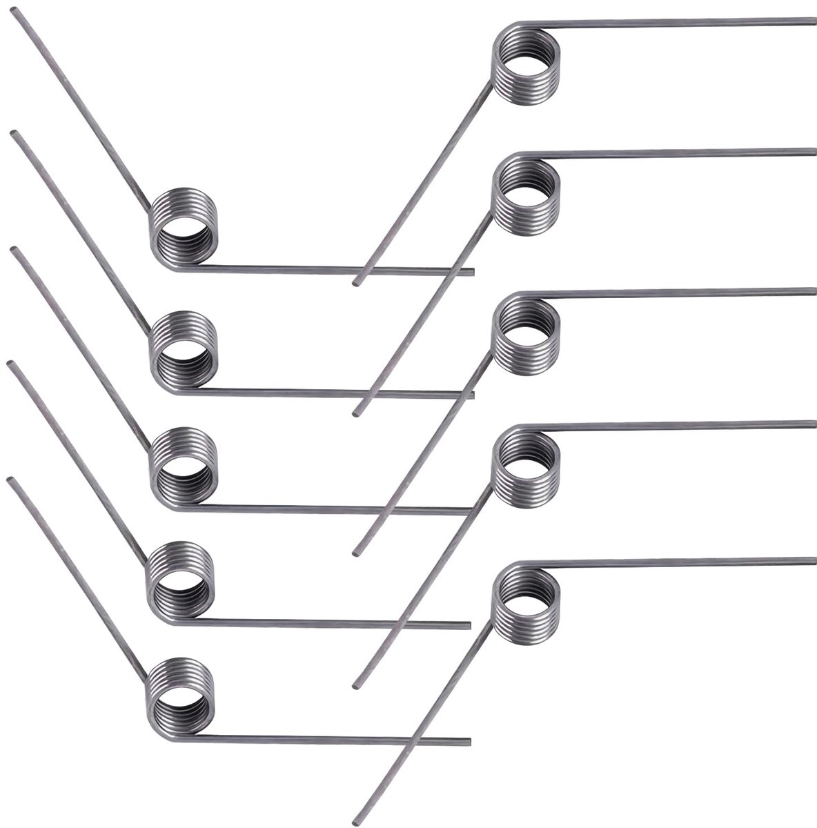 SnelShoppen - 10 Stuks Kleine Torsieveren, RVS Torsiever, Draaddiameter 0.7mm, Buitendiameter 4mm, 6 Windingen, Draaihoek 120 Graad