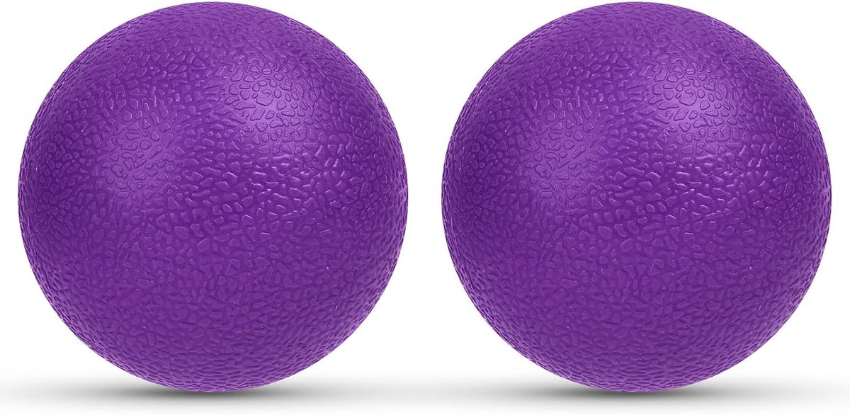 SnelShoppen - URAQT Lacrosse Massagebal Set, 2 Stuks Spiky Massage Rollen voor Spierontspanning, Trigger Point Therapie, Diepe Weefsel Myofasciale Ont