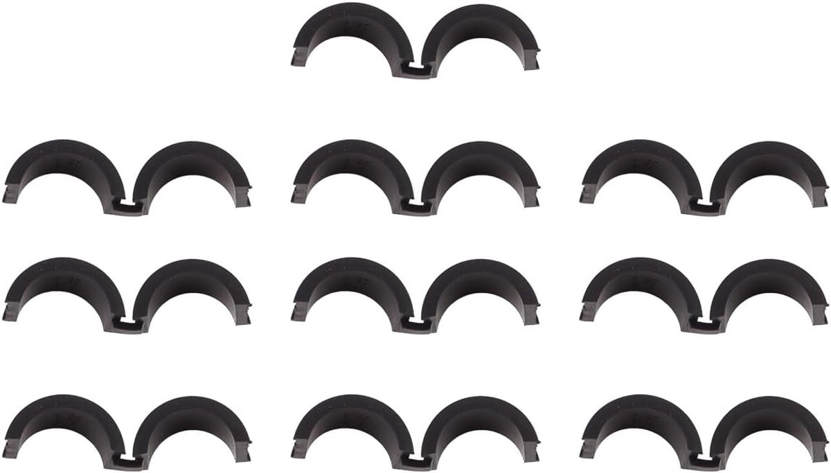 SnelShoppen - 10 stuks Fiets Handvat Verlengstuk 31.8mm naar 25.4mm Lichtgewicht en Duurzaam Dubbel Fiets Handvat Verlenging voor Fietscomputer
