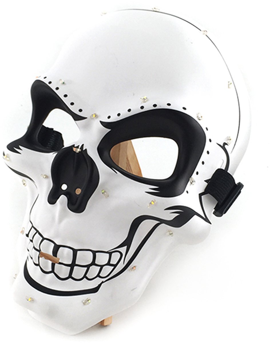 Doppler LED Skull Mask – Lichtgevend Schedelmasker – Halloween Masker voor Festival, Carnaval & Feest