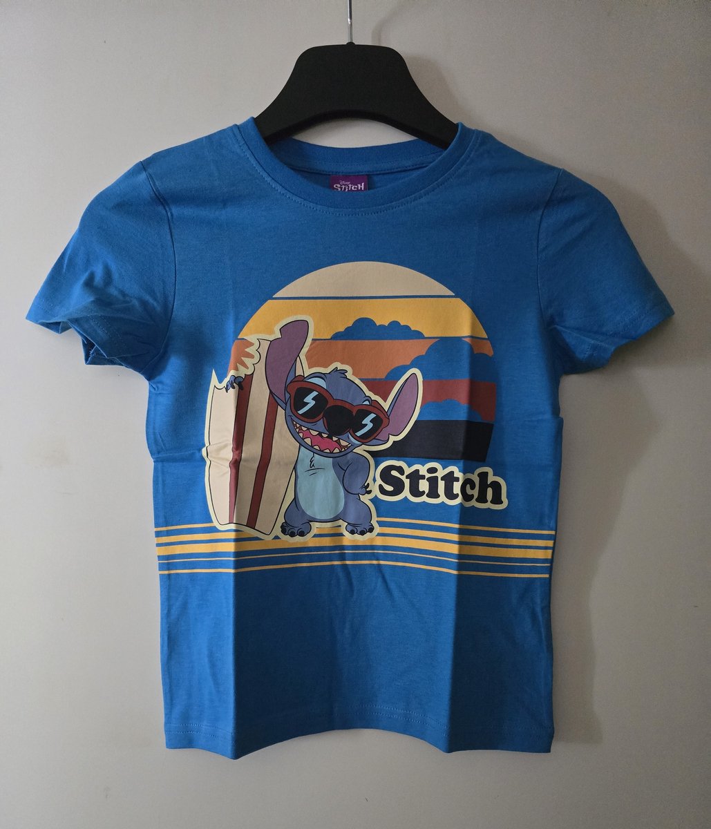 Disney lilo & Stitsch T-shirt Blauw Maat 122
