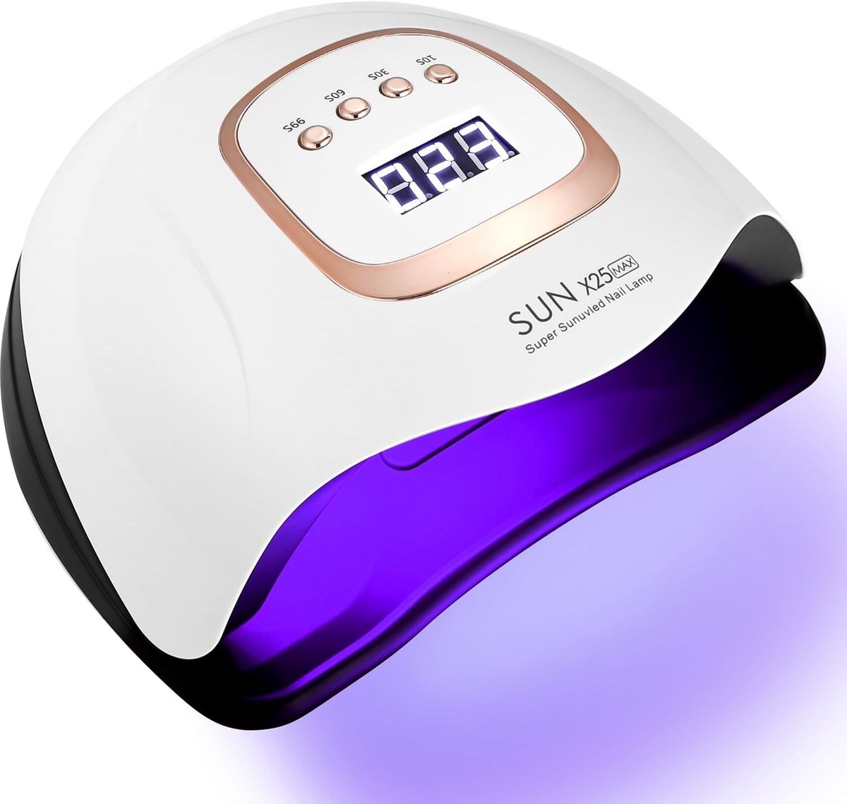 UV Lamp voor Gel Nagels - Wit - 380 W - Sneldrogende LED Nageldroger met 4 Timers en Automatische Sensor - Voor Thuis en Salon
