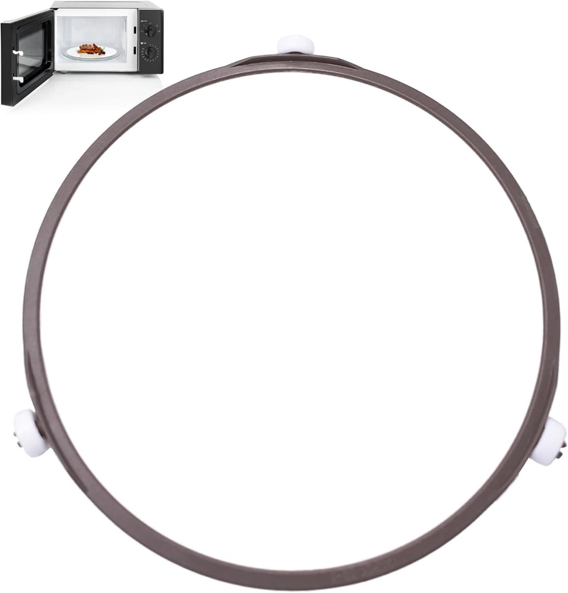 SnelShoppen Microgolf Draaischijf 17.8 cm Universele Glazen Ring voor Magnetron Vervangende Draaischijf met 3 Wieltjes Hoog Temperatuur Besten