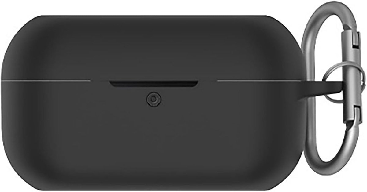 SnelShoppen - GIOPUEY Case Geschikt voor Technics EAH-AZ100, Silicone Schokbestendige Beschermhoes, Ultra Dun, Geen Geur, Zwarte Silicone Huid