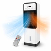 4-in-1 Luchtkoeler & Verwarming – Koelen, Verwarmen, Ventileren en Bevochtigen – 1800W – Afstandsbediening – 2L Watertank