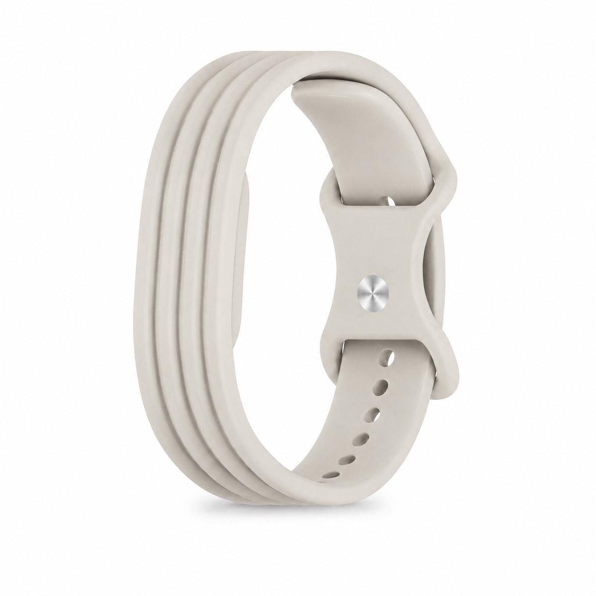 Celaris Sportbandje geschikt voor Fitbit Air – Siliconen Armband – Beige – Verstelbaar & Comfortabel