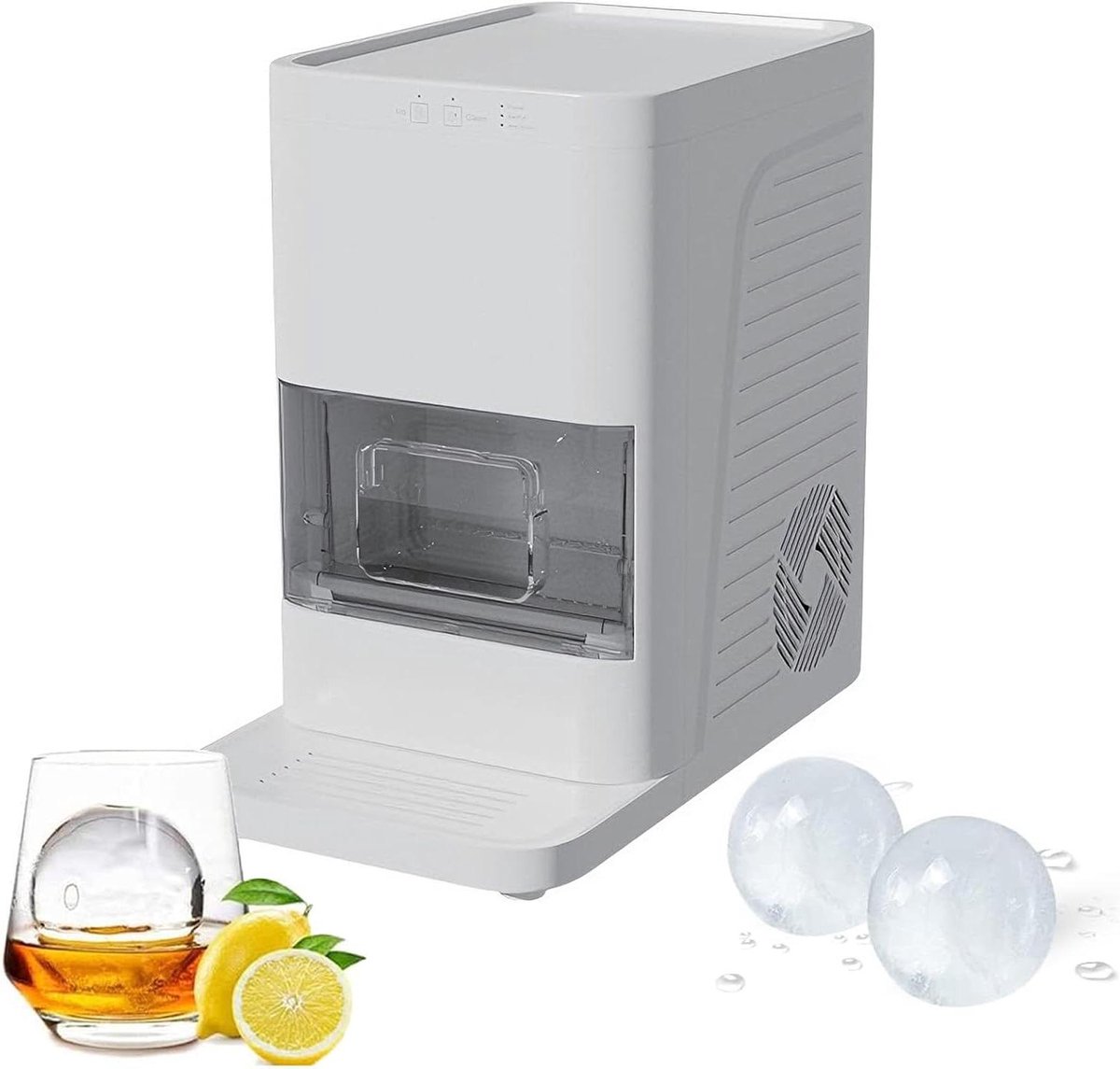IJsmachine - Ijsbollenmaker IJsballenmaker - Drankjes Koelen - Kristalheldere ijsbollen - 5 cm - Wit