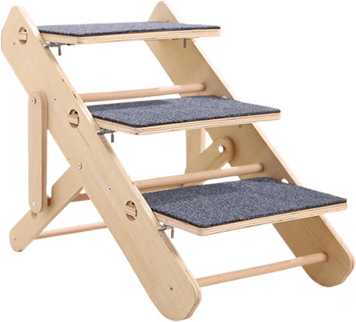 Hondentrap Antislip - Huisdiertrap Stevig - Huisdieren Klimmen - Efficiënt Hoekgebruik - 57 x 19 x 7 cm - Niet gespecificeerd