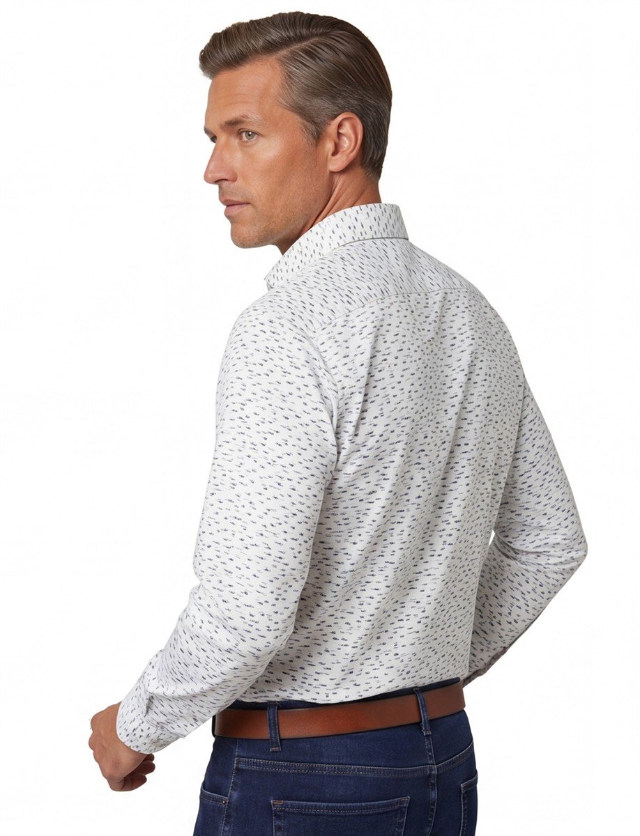 Ledub casual overhemd groen