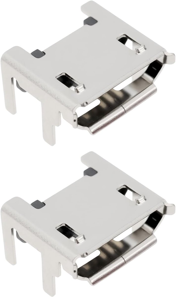 SnelShoppen - 2 Stuks Micro USB Oplaadpoort Headset Connector Geschikt voor Gaming Hoofdtelefoon A50 - Stabiele Interface - Efficiënt Opladen - Onderh