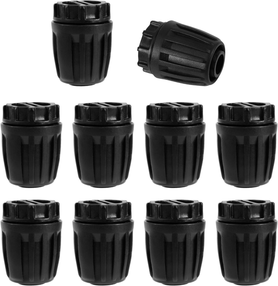 SnelShoppen - 10 stuks 1/2 inch Drip Irrigatie Einddoppen Anti-Druppels Serrated Lock Nut Eindpluggen voor 16mm Drip Tuinslangen - Tuin Irrigatie en B