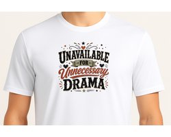 Unavailable dor Unnessary Drama - T Shirt - cute - kawaii - Gift - Cadeau - schattig - schattigdesign - liefdesign - pastelkunst - Funny