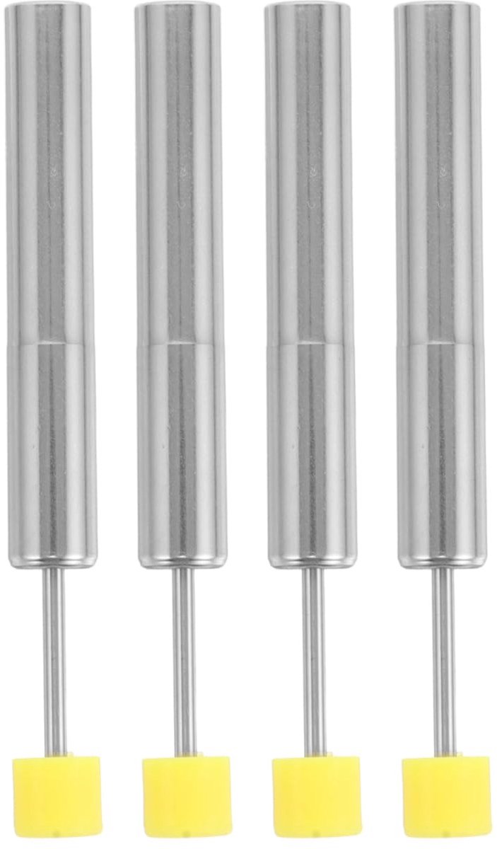 SnelShoppen - 4 Stuks Afvalbak Demper Hydraulische Scharnieren voor Vuilnisbak, Trage Sluiting Piston, Vervanging voor Defecte Dempers, RVS