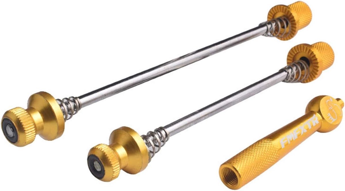 Fiets snelspanner voor voor- en achterwiel - roestvrij staal en aluminium - diefstalbestendig en lichtgewicht - ShopVlot