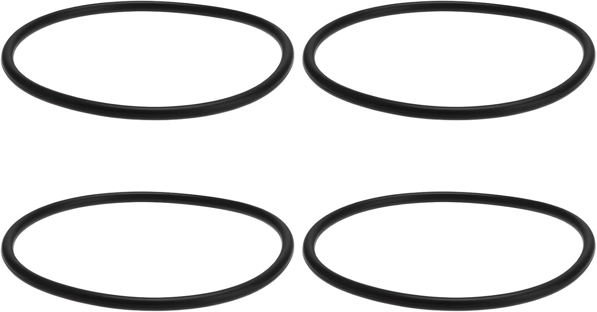 SnelShoppen - 4 Stuks Afvoerafdichtingsring O-Ring 72x66x3mm Geschikt voor Tempoplex Afvoerbuizen 70mm Waterdicht EPDM Rubber