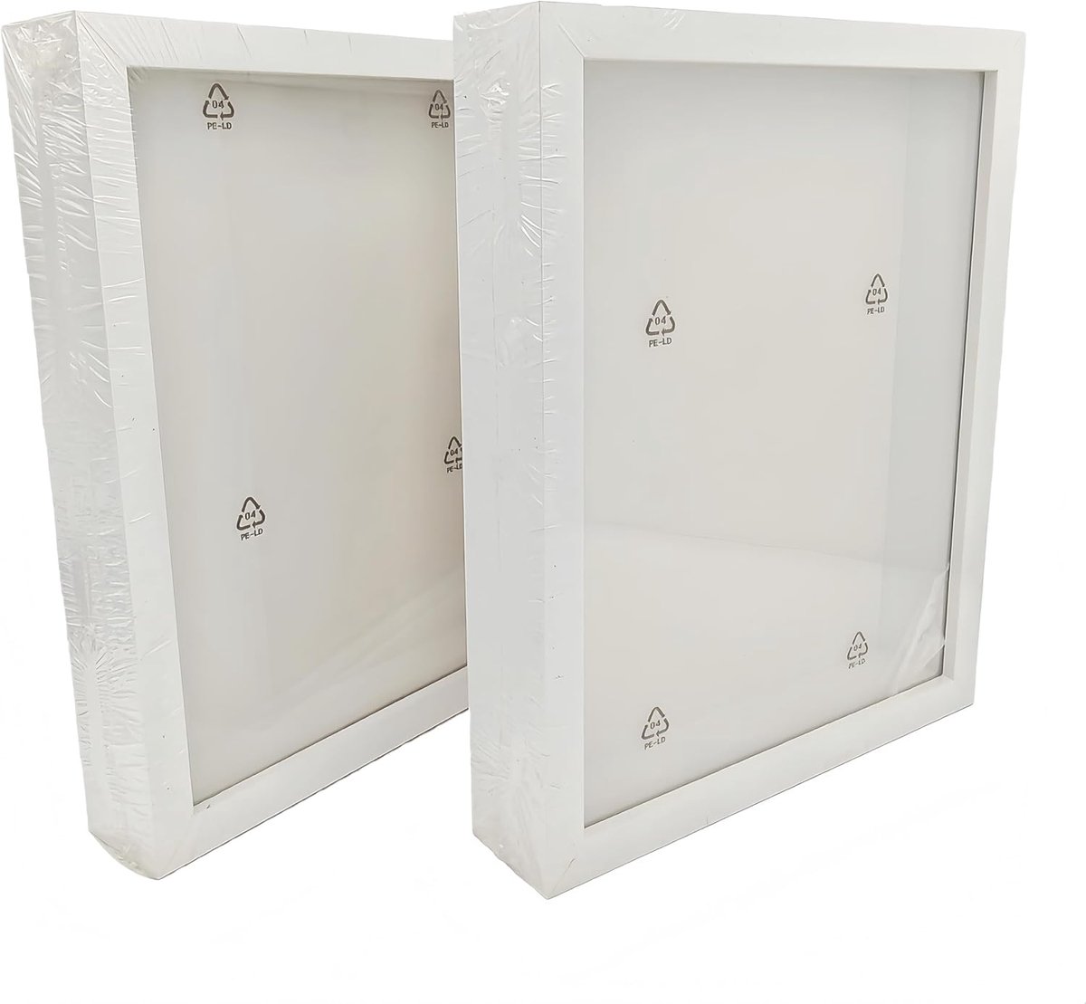 SnelShoppen - Schaduwdoos Fotolijst met HD Plexiglas Houten Holle Fotolijst voor Drukken van Bloemen Schelp Display Doos, Schaduw Herinneringsdoos (Wi