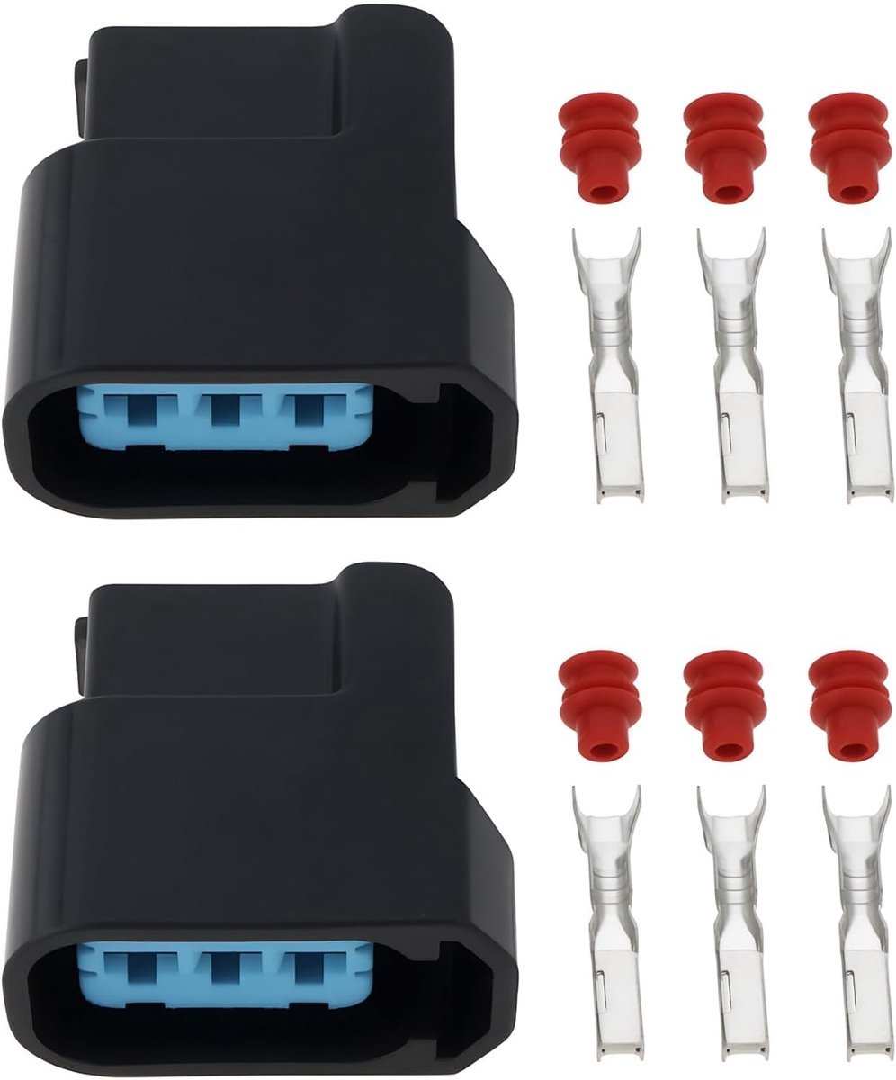 SnelShoppen - 2 stuks 3-pins ontstekingsspoel connector met afdichtingen voor Honda Civic Accord S2000 EP3 K20A CL9 K24A Acura RSX
