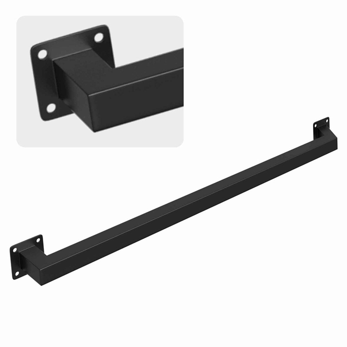 80 cm Trapleuning voor trap Trapleuning Trapleuning voor trap Binnen Buiten Zwart