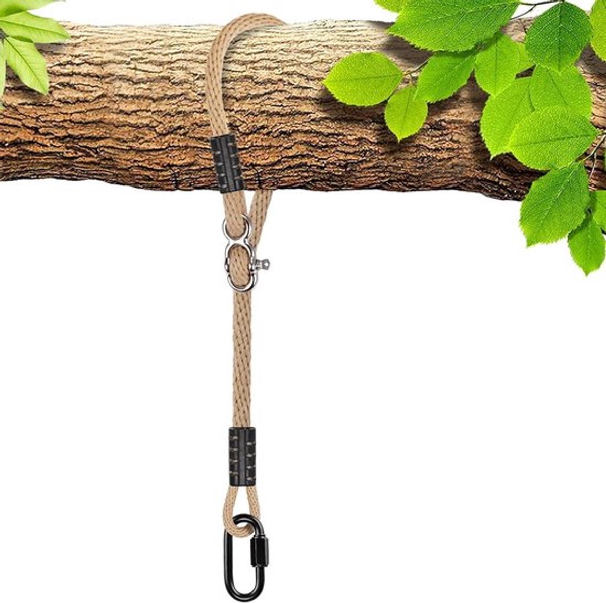 Verstelbare Touwset voor Boomschommel, Hangmat en Hangstoel - Max. Gewicht 454 kg, 105 cm, Ideaal voor Buitenactiviteiten en Speelplaatsen