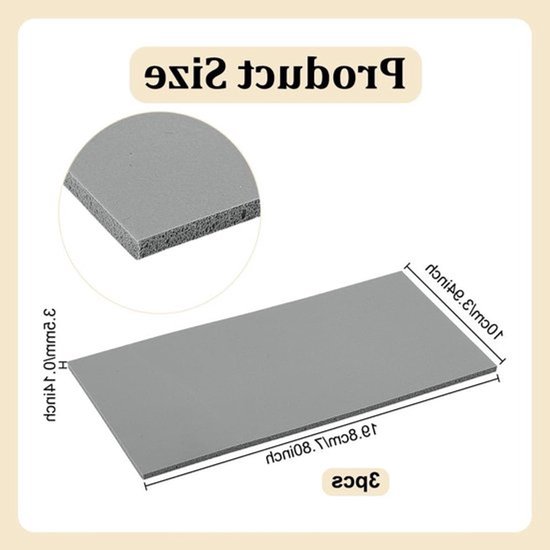 3 Stuks Siliconen Warmte Persmat, 19.8x10x0.3cm Dubbelzijdige Persmat voor Vinyl en HTV, Ideaal voor Transfer en Creatief Werk — afbeelding 2